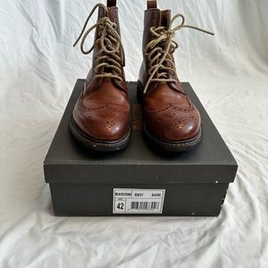 BlackStone Brown Leather Boots. Size 9.